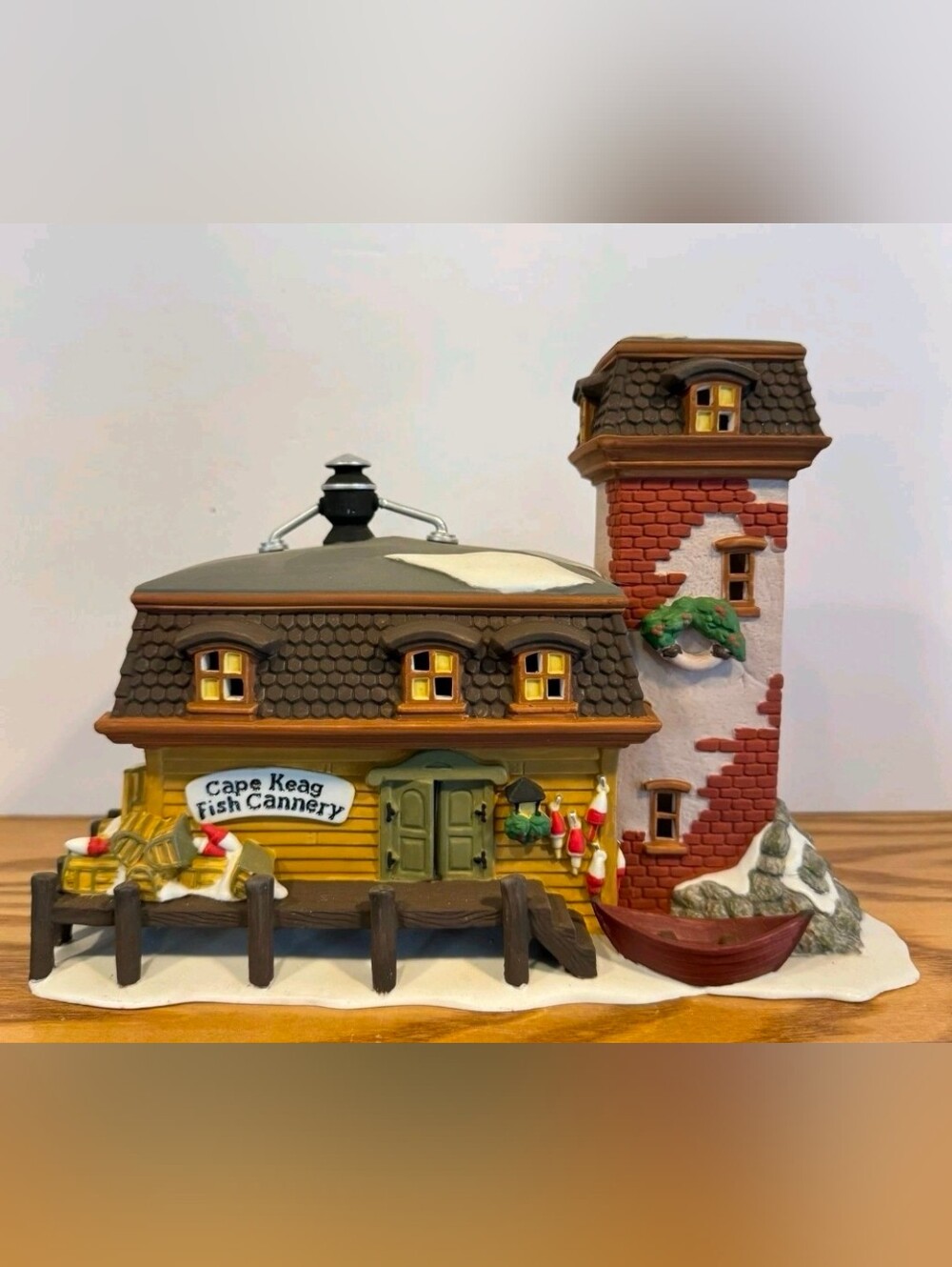 Dept 56 Cape Keag Fish Cannery Holiday Village Building